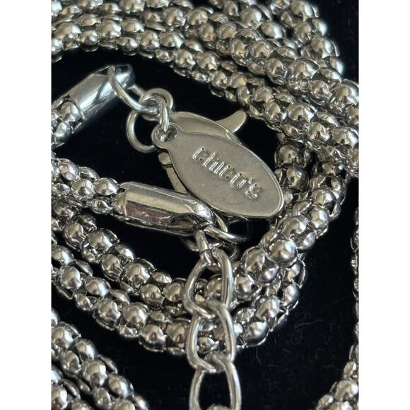 Chico's Rhinestone Lariat Necklace, Clear Pave Crystal Rhinestones-Adjustable - Picture 5 of 5